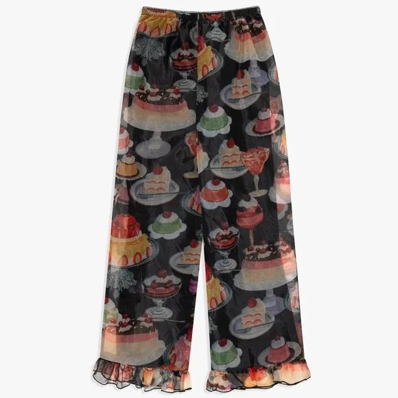 NEW WITH TAGS LIORA RUFFLE PANT - Picture 1 of 11